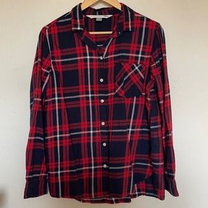 Red/Blue Plaid Old Navy Button Down